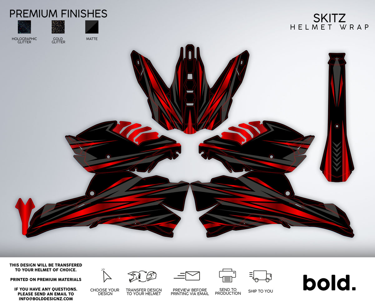 All Semi-Custom Helmet Wraps - Bolddesignz