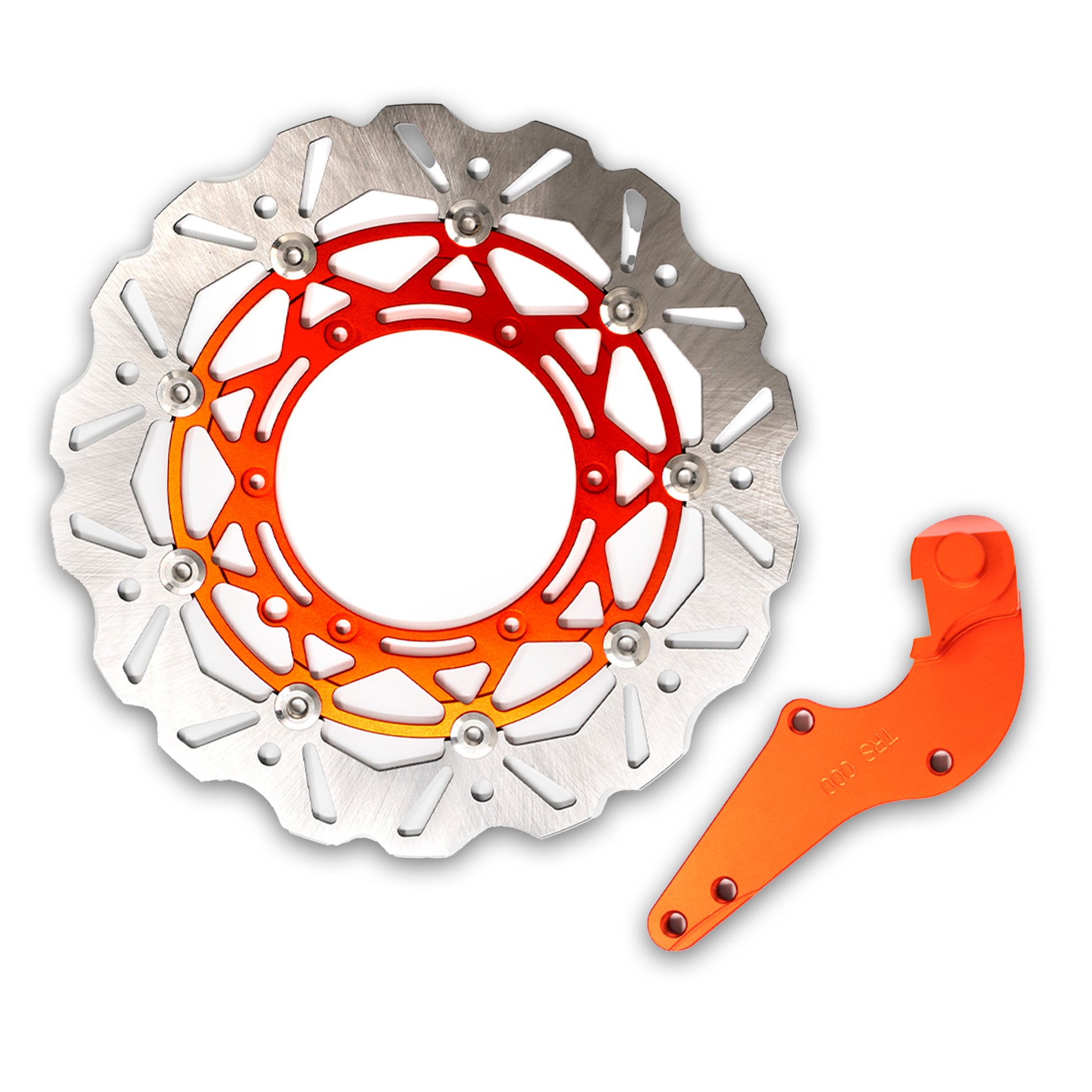 320mm Supermoto Front Braking Disc Orange