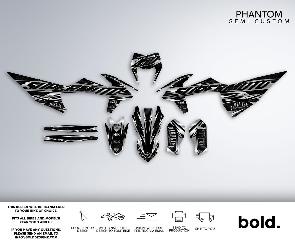 Supermoto Semi-Custom Graphics - Bolddesignz