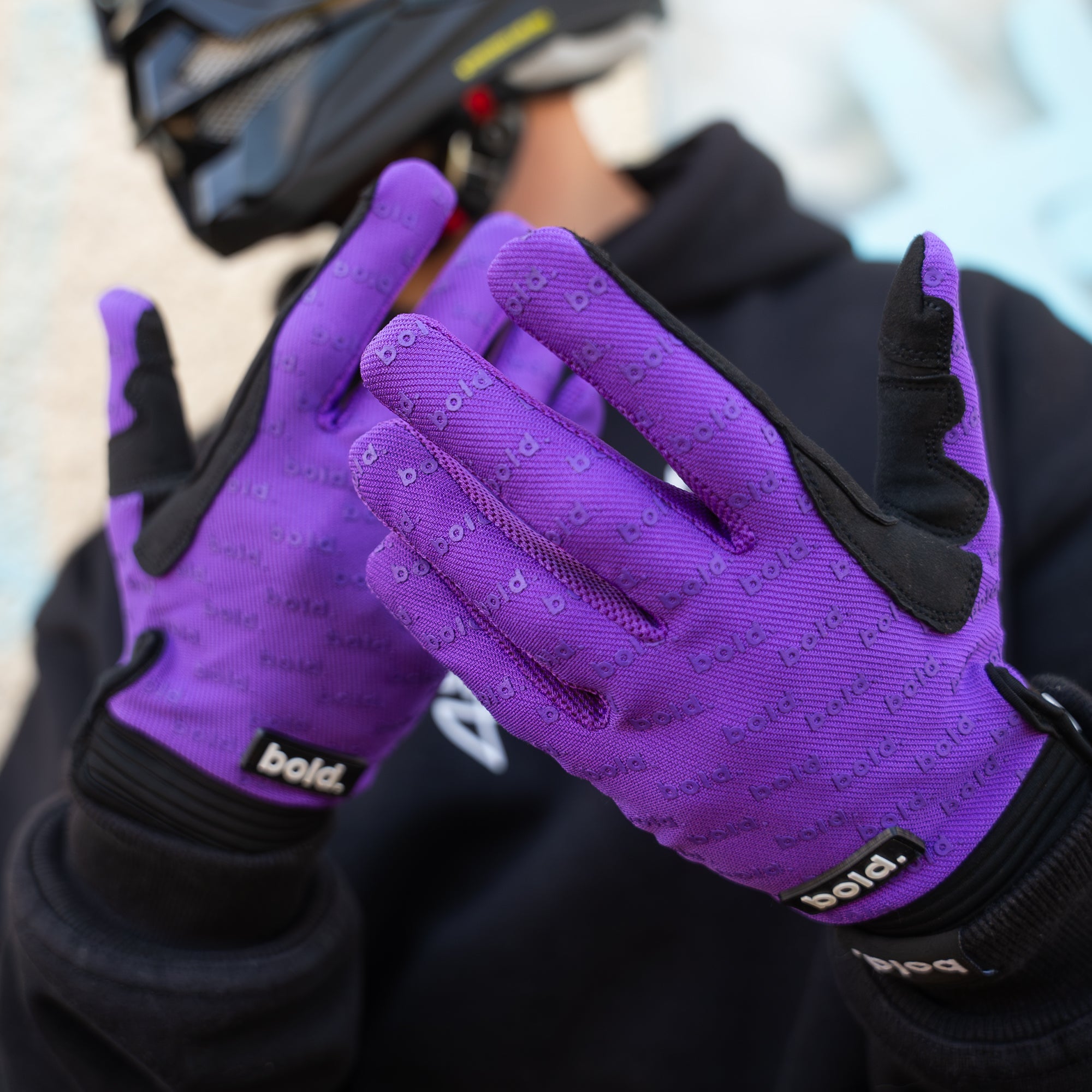 bold. Purple SWIFT MX GLOVES
