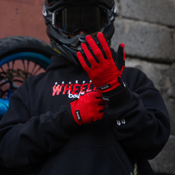 bold. Red SWIFT MX GLOVES