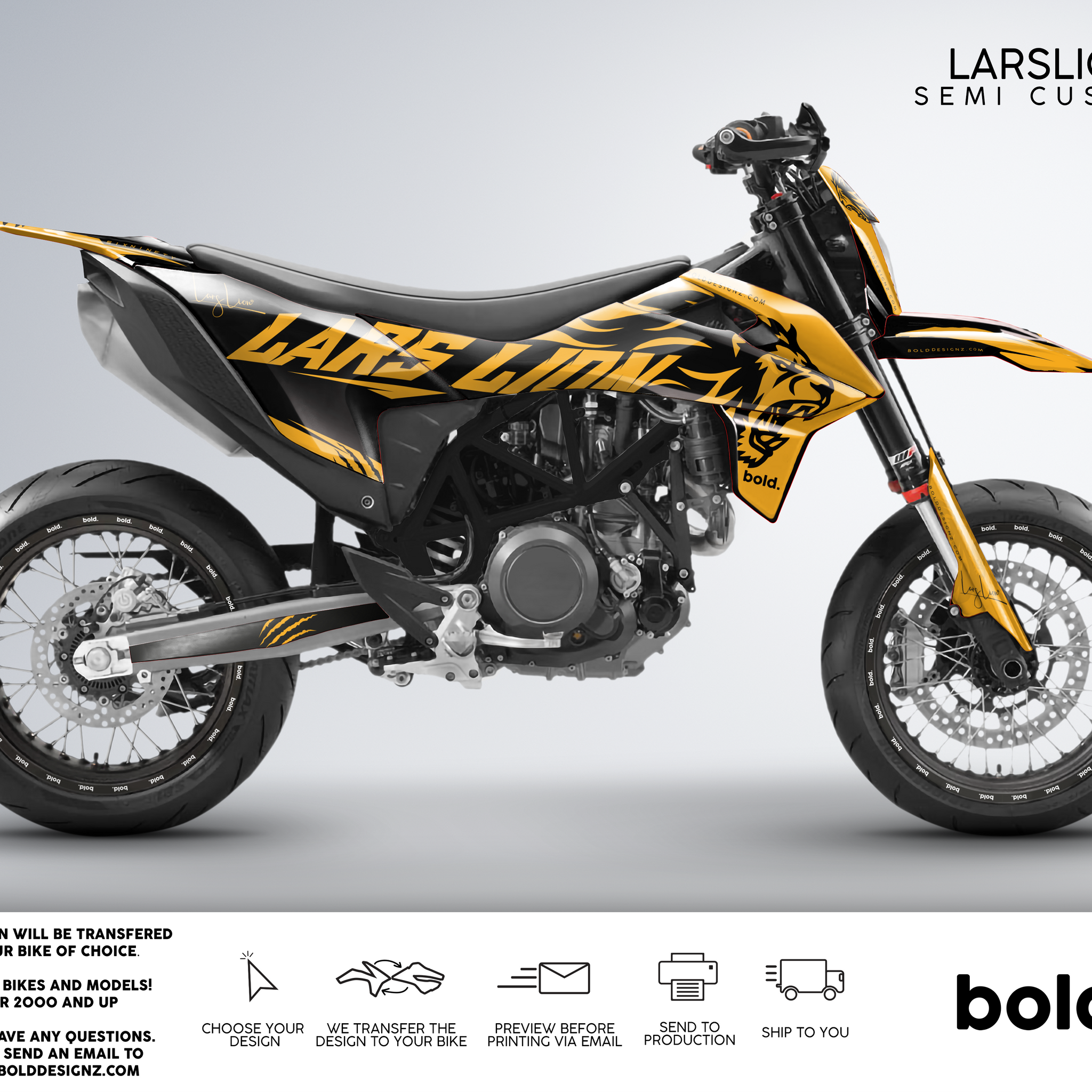 LARSLION - KTM SMC 690 Graphics kit