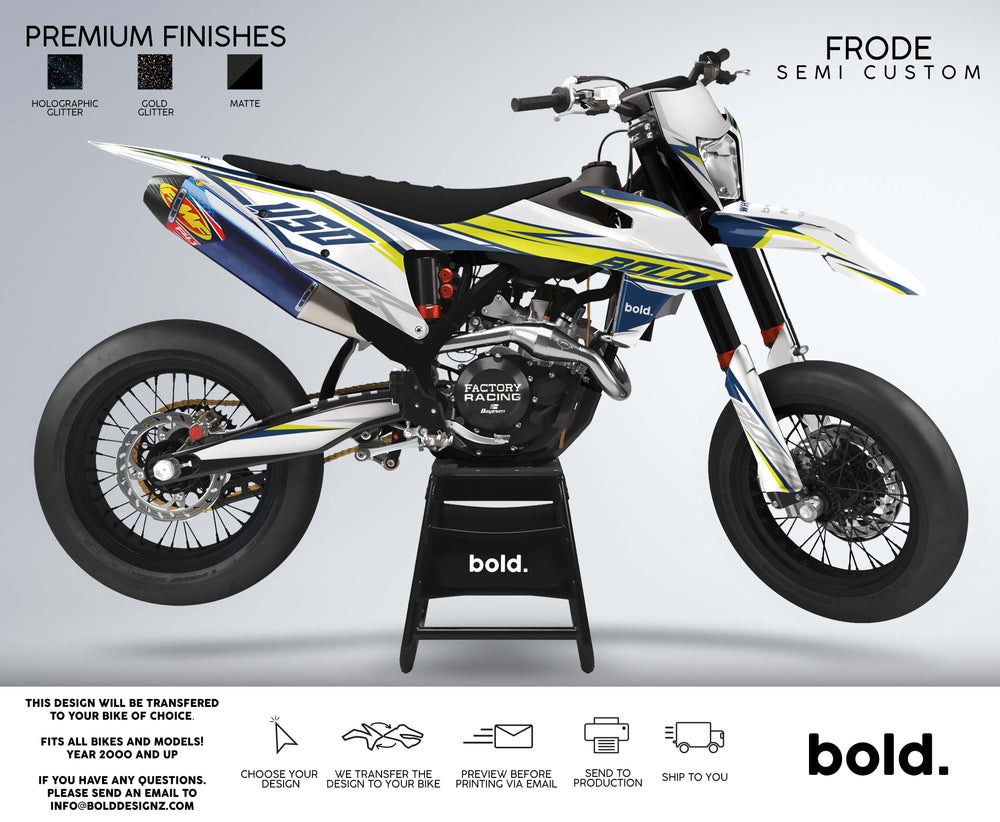 FRODE supermoto graphics kit