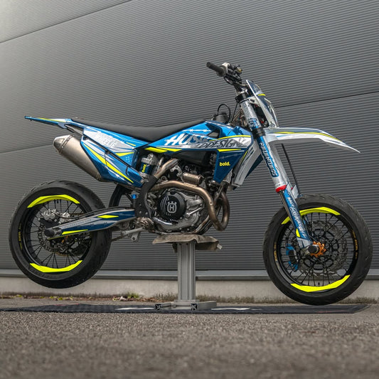 701 Style 50/50 Supermoto Wheel Graphics - Wheel Wraps