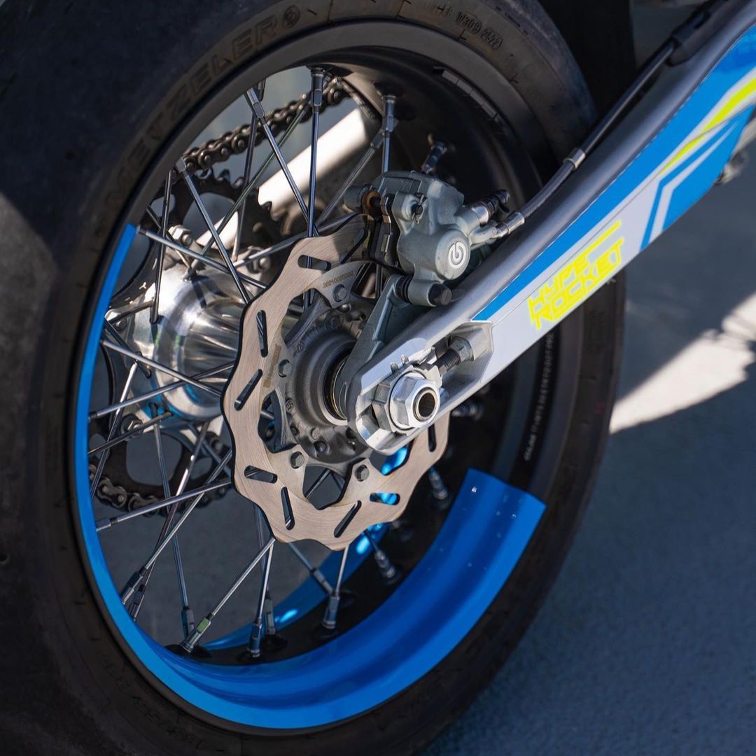 Motor Wheel Graphics Spokeless 50/50 Supermoto Wheel Graphics - 2 Color Wheel Wrap