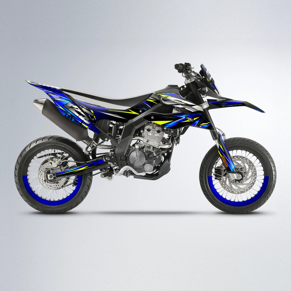 ADVANCE Aprilia SX 125 supermoto graphics kit in Custom Colour