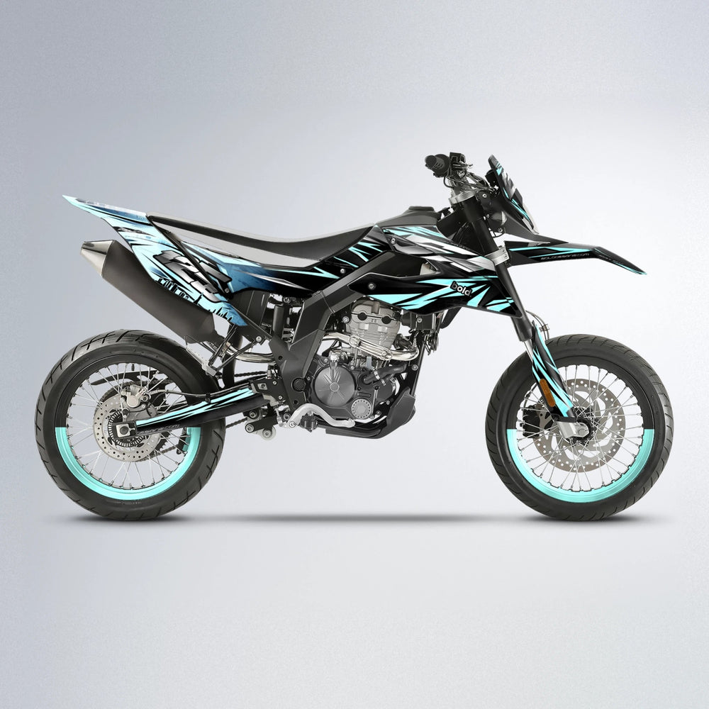 ADVANCE Aprilia SX 125 supermoto graphics kit in Mint