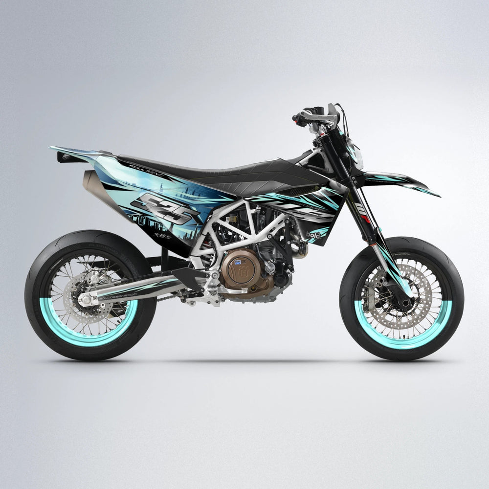 ADVANCE Husqvarna 701 supermoto graphics kit in Mint