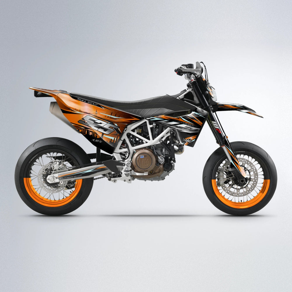 ADVANCE Husqvarna 701 supermoto graphics kit in Orange