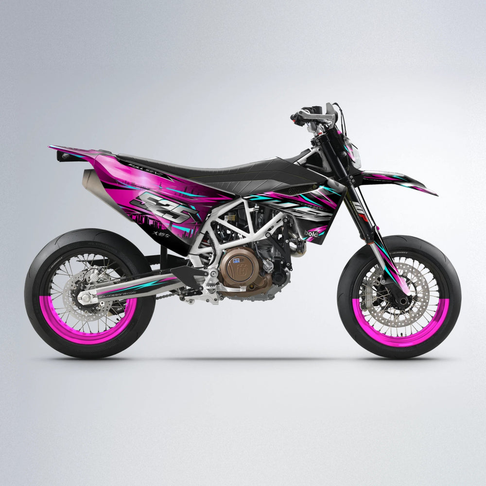 ADVANCE Husqvarna 701 supermoto graphics kit in Pink