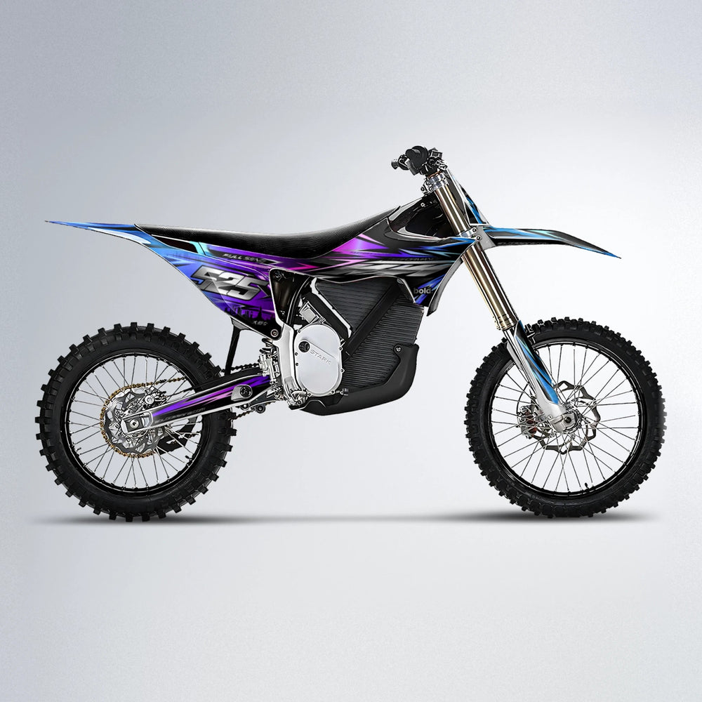 ADVANCE Stark Varg MX motocross graphics kit in Blue Purple Fade