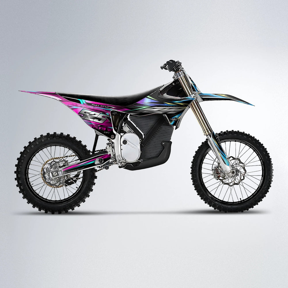 ADVANCE Stark Varg MX motocross graphics kit in Pink & Light Blue