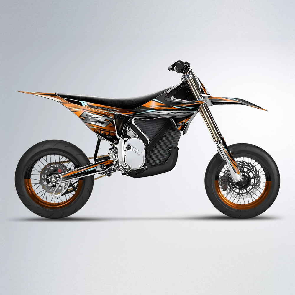 ADVANCE Stark Varg SM supermoto graphics kit in Orange