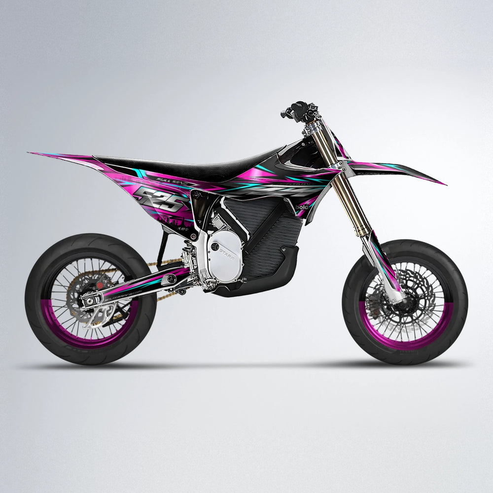 ADVANCE Stark Varg SM supermoto graphics kit in Pink