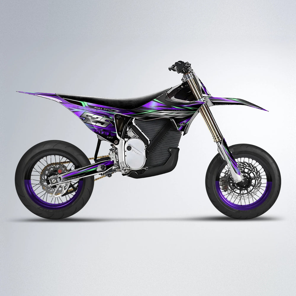 ADVANCE Stark Varg SM supermoto graphics kit in Purple