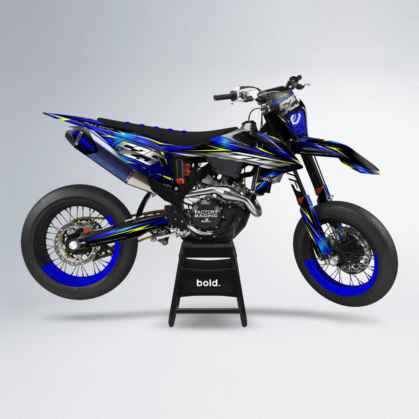 ADVANCE supermoto graphics kit in Blue