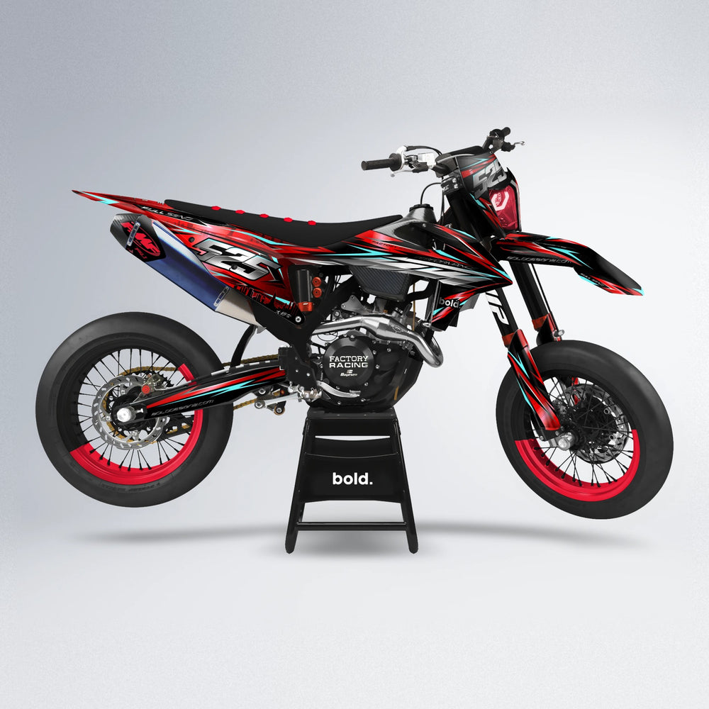 ADVANCE supermoto graphics kit in Red