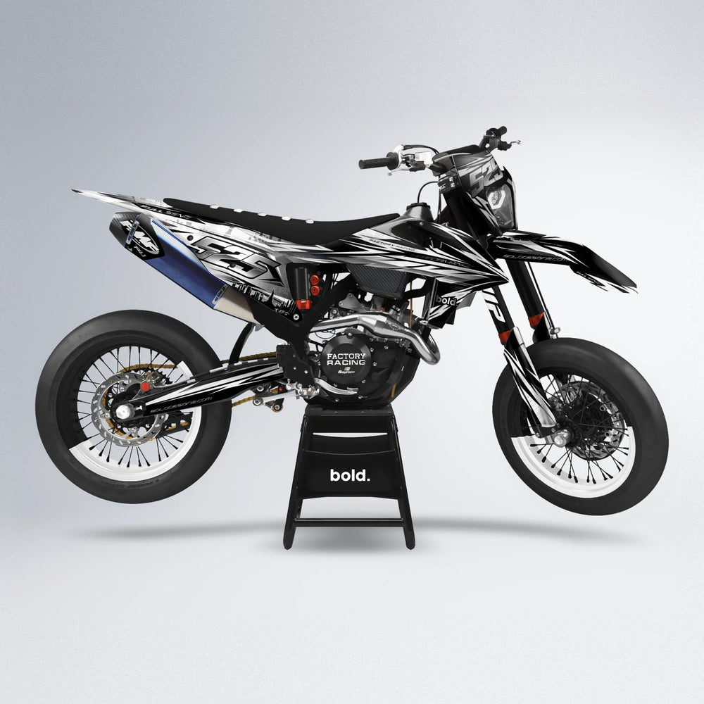 ADVANCE supermoto graphics kit in White
