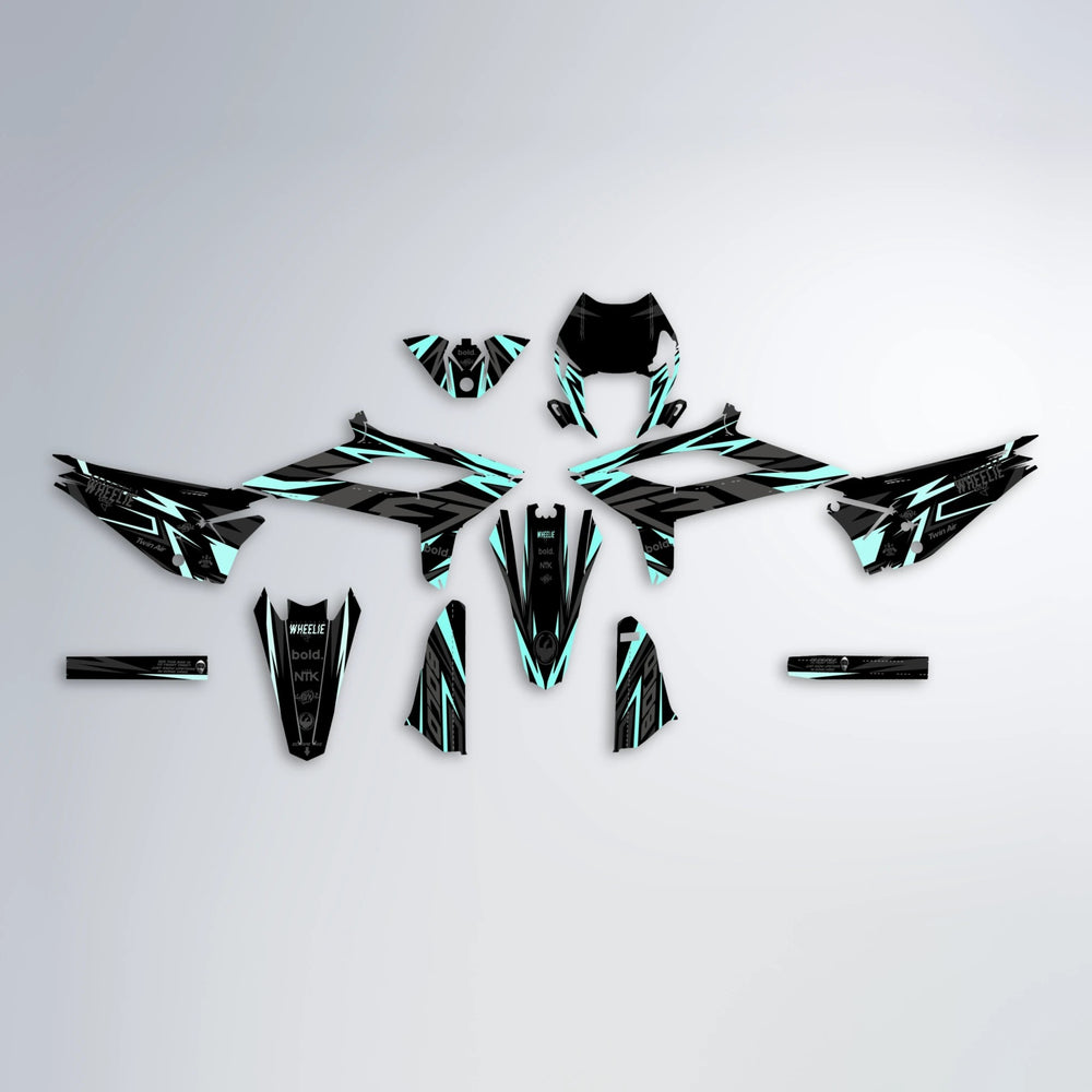ALIN Beta graphics kit parts layout in Mint