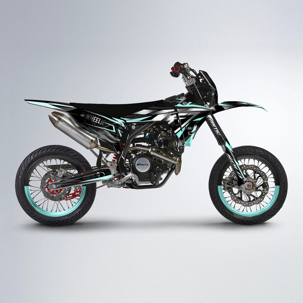 ALIN Fantic supermoto graphics kit in Mint