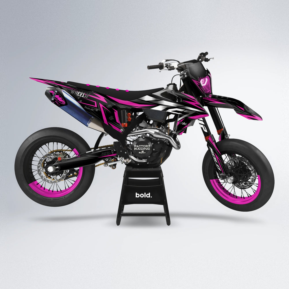 ALIN supermoto graphics kit in Pink