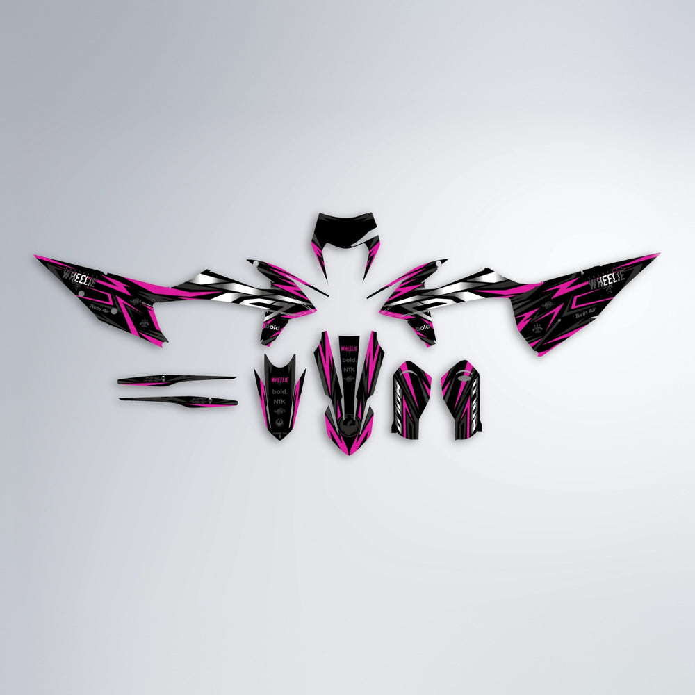 ALIN graphics kit parts layout in Pink