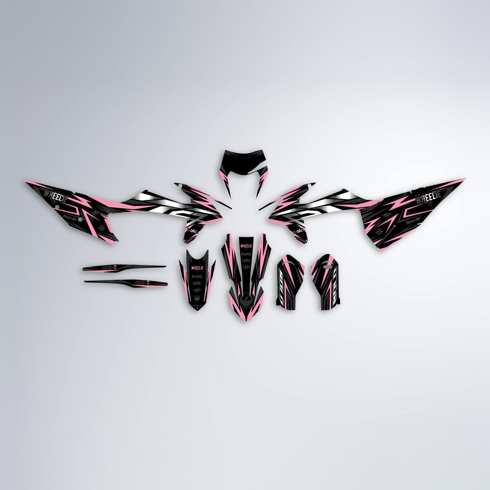 ALIN graphics kit parts layout in Sakura Pink