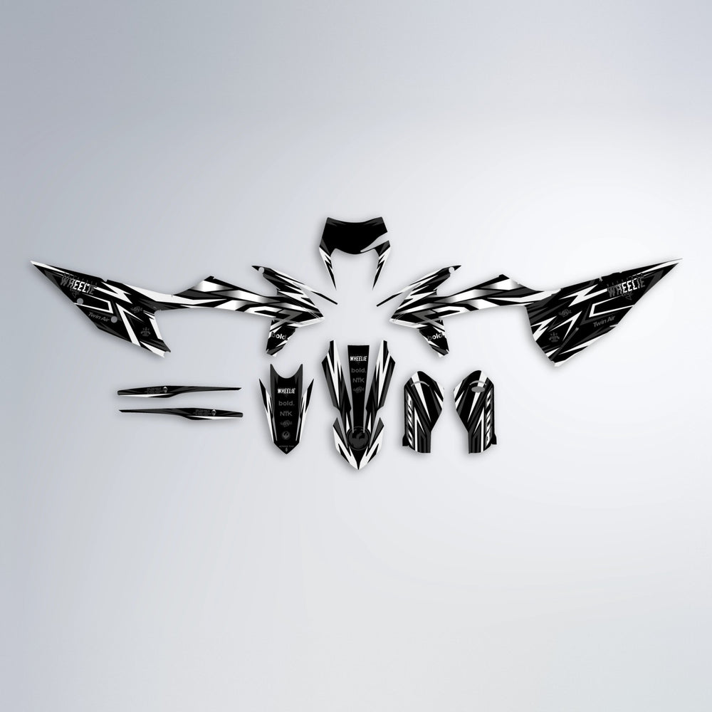 ALIN graphics kit parts layout in White