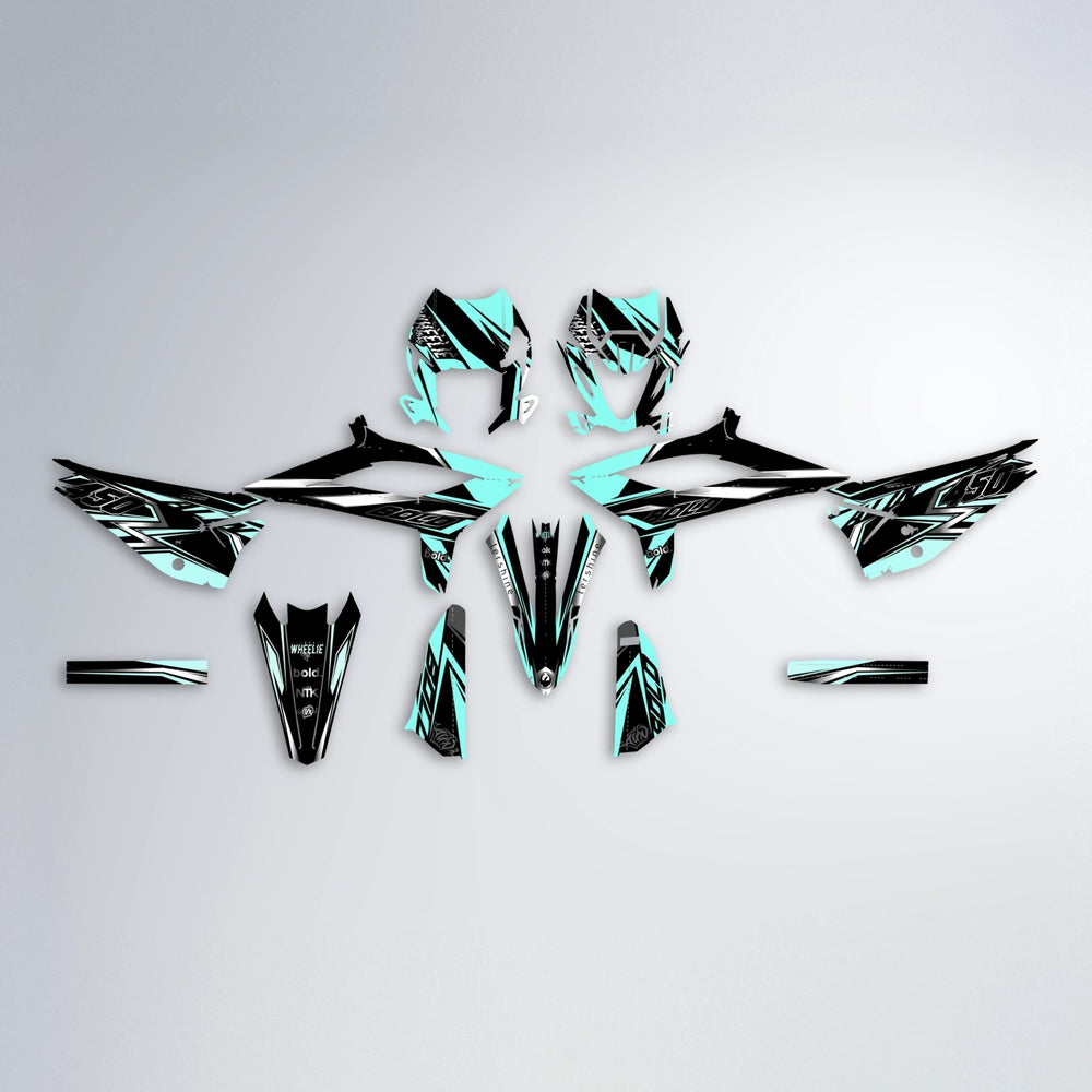 ALIN V2 Beta graphics kit parts layout in Mint