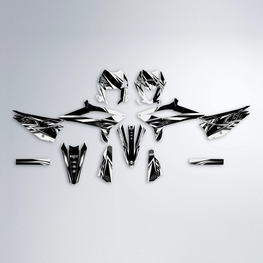 ALIN V2 Beta graphics kit parts layout in White