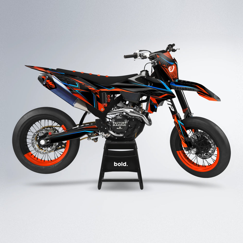 ALIN V2 supermoto graphics kit in Hybrid