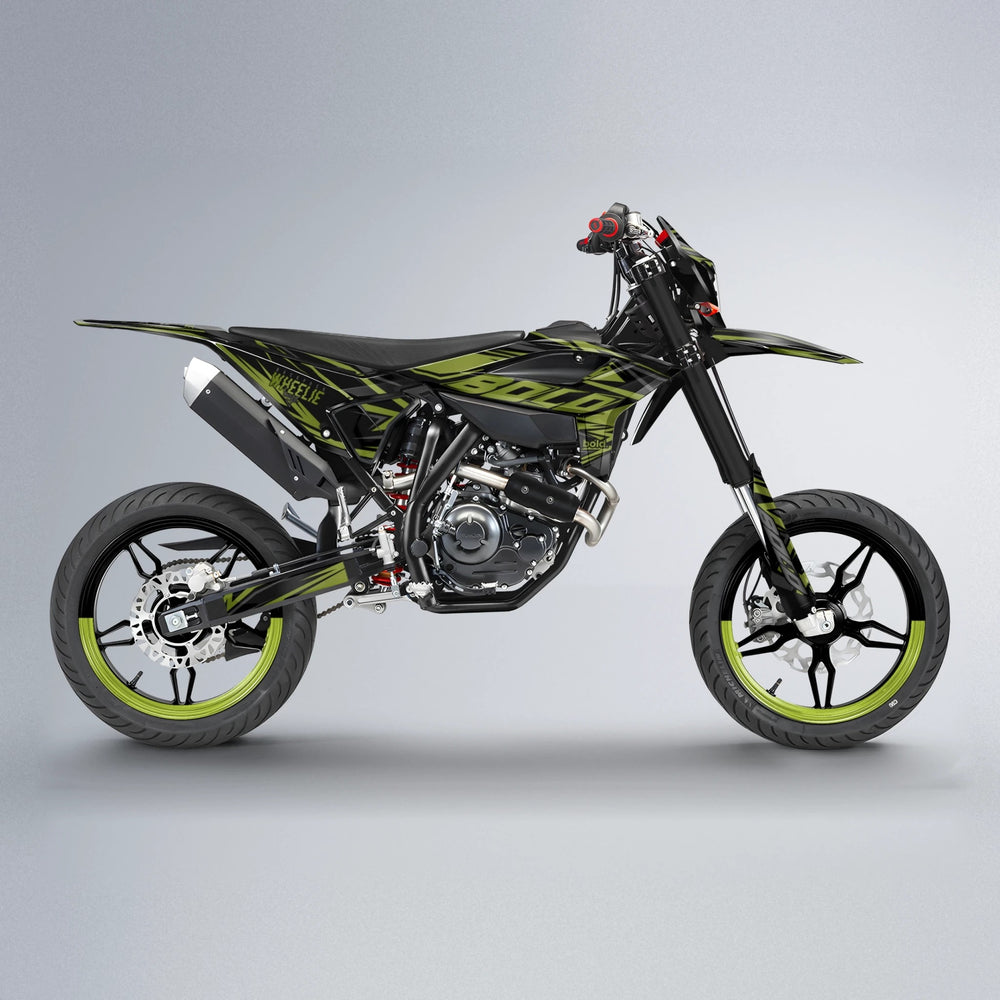 ANXIETY Beta supermoto graphics kit in Olive