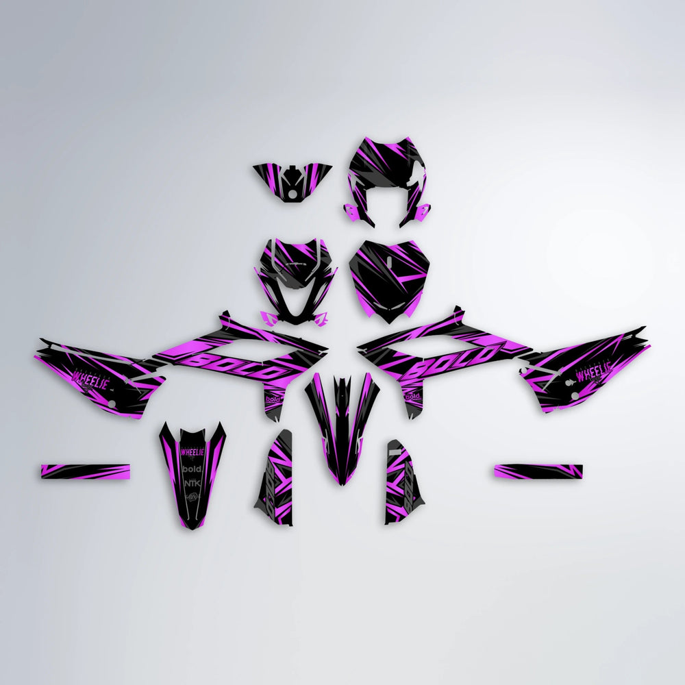 ANXIETY Beta graphics kit parts layout in Pink