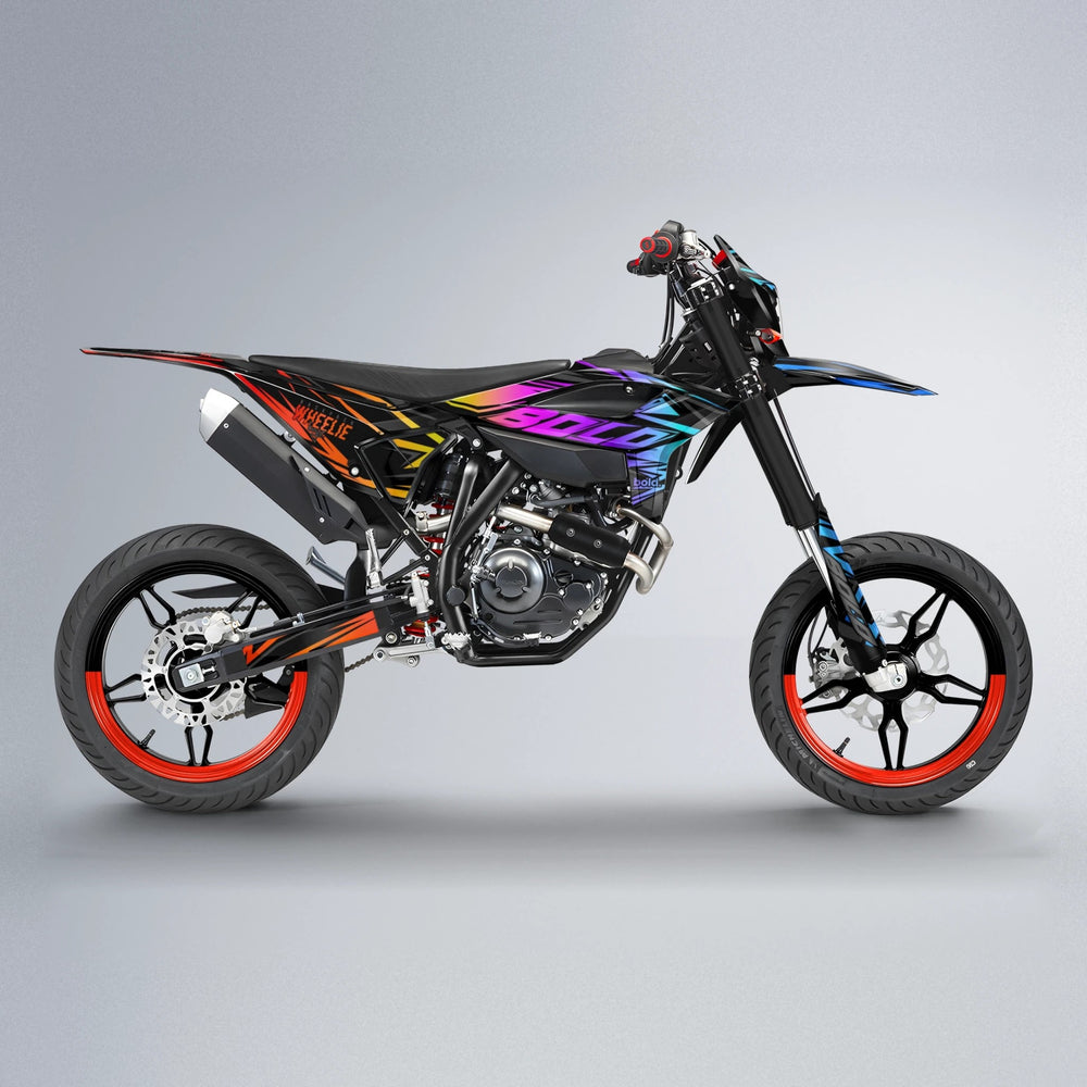 ANXIETY Beta supermoto graphics kit in Sunset Fade