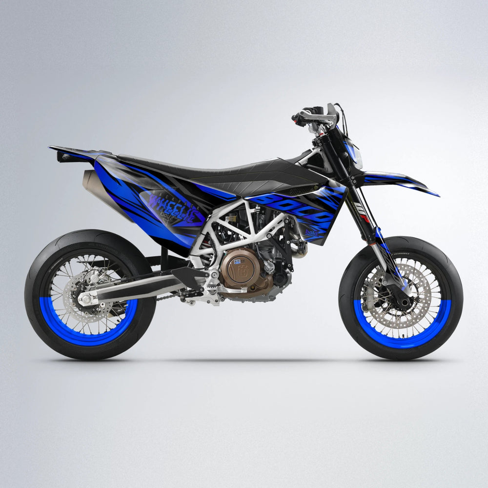 ANXIETY Husqvarna 701 supermoto graphics kit in Blue