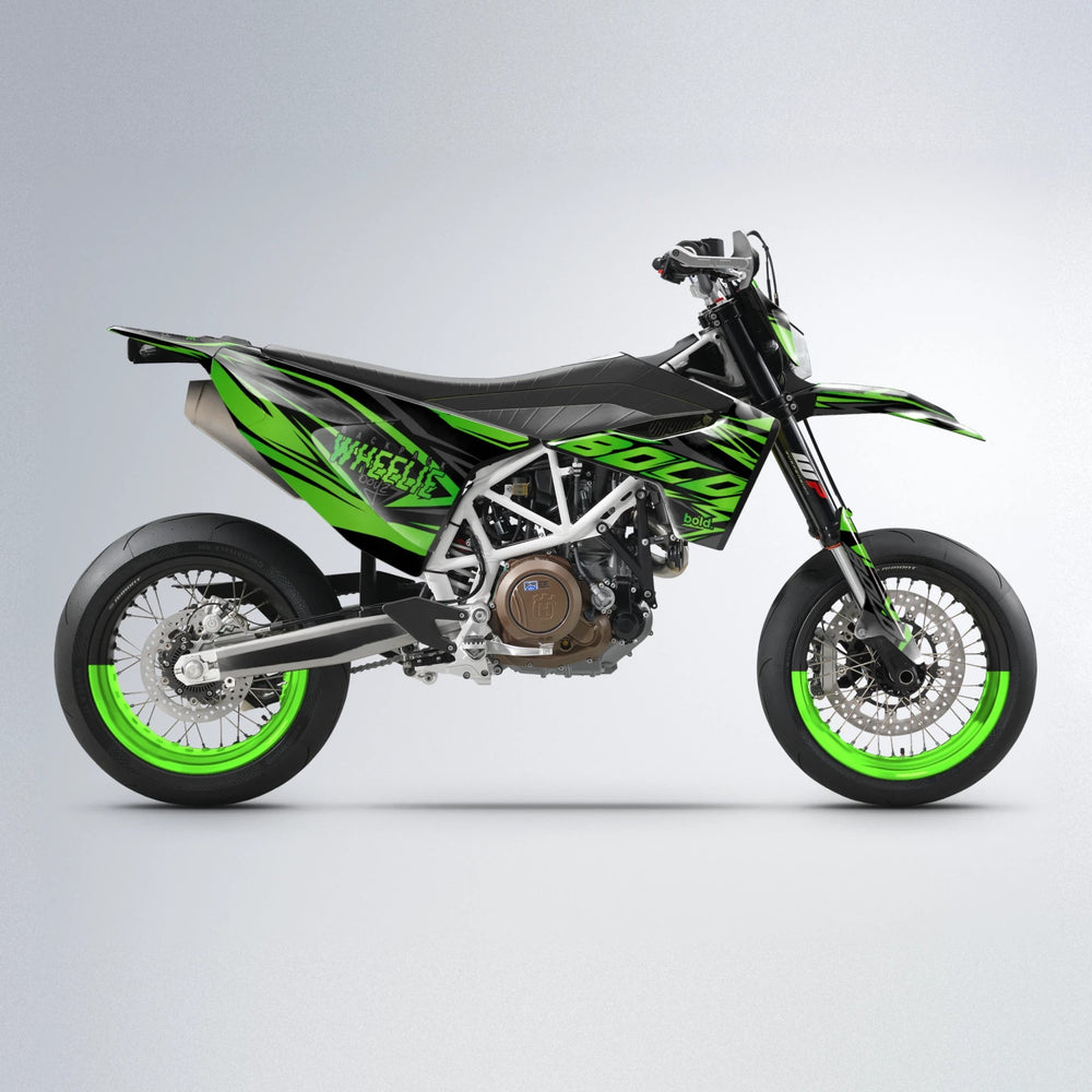 ANXIETY Husqvarna 701 supermoto graphics kit in Green
