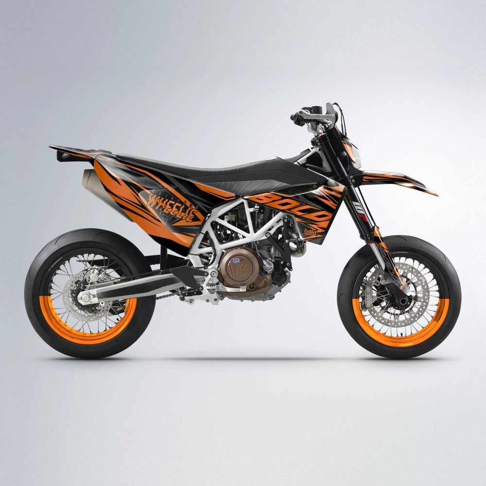 ANXIETY Husqvarna 701 supermoto graphics kit in Orange