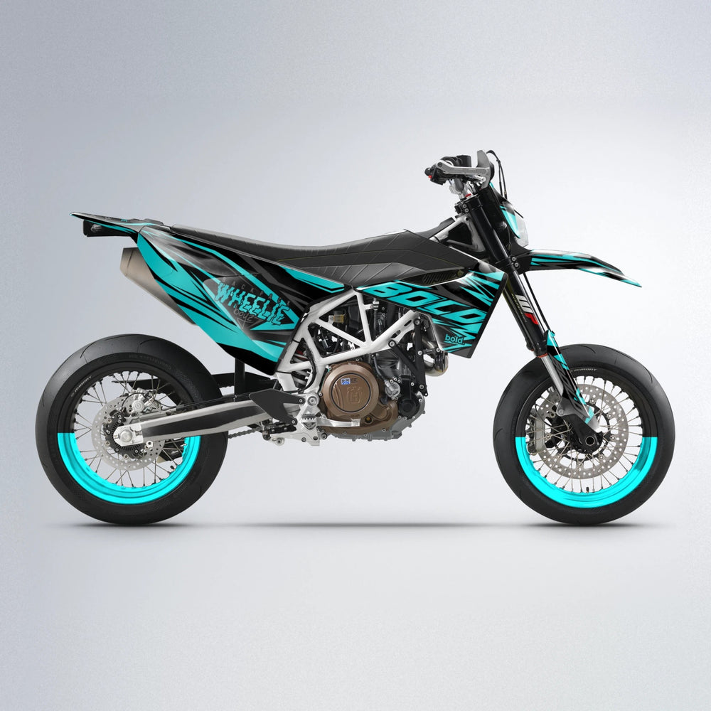 ANXIETY Husqvarna 701 supermoto graphics kit in Teal