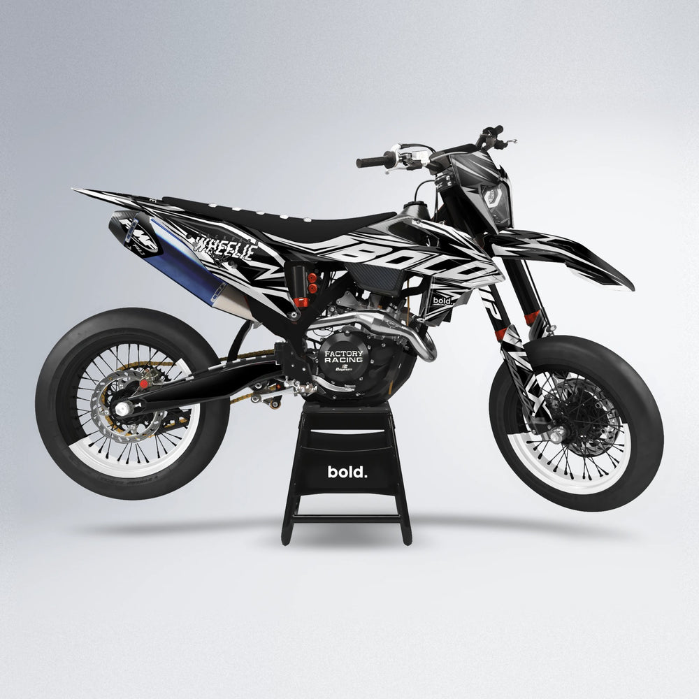 ANXIETY supermoto graphics kit in White