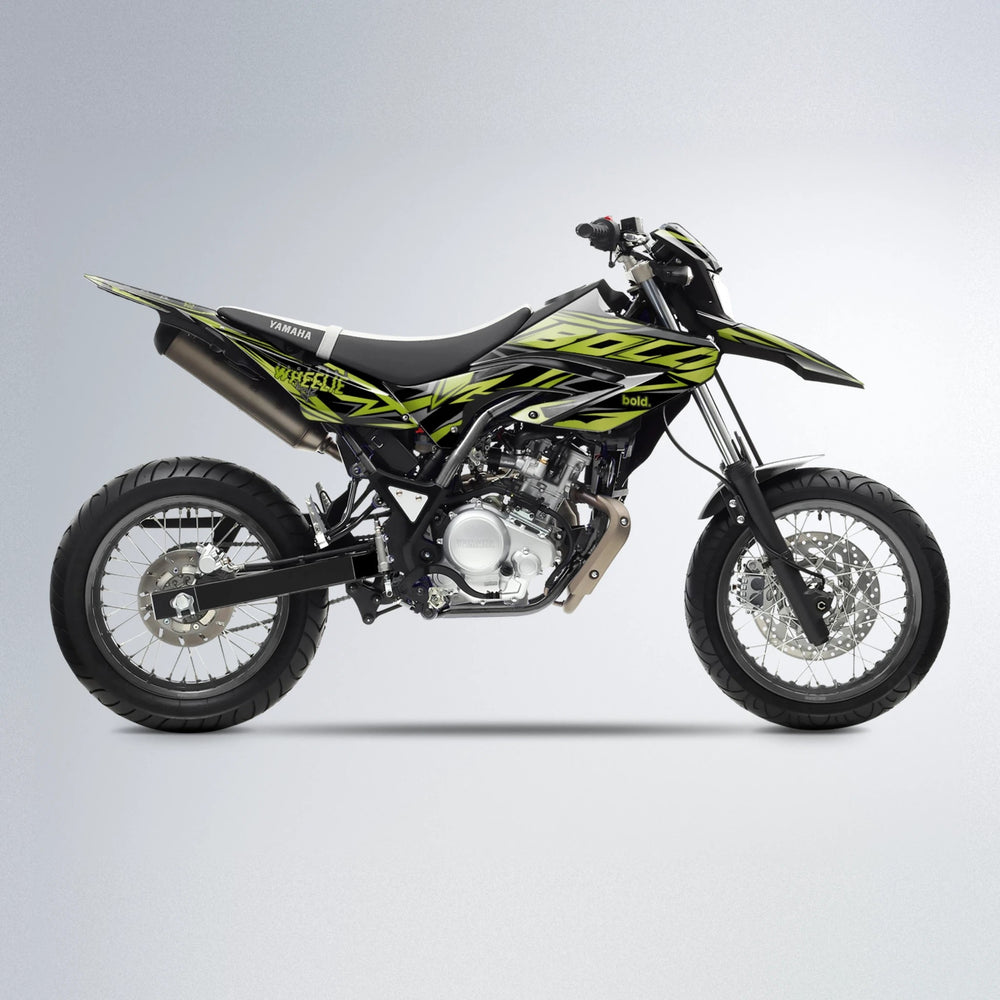 ANXIETY Yamaha WR 125X supermoto graphics kit in Olive