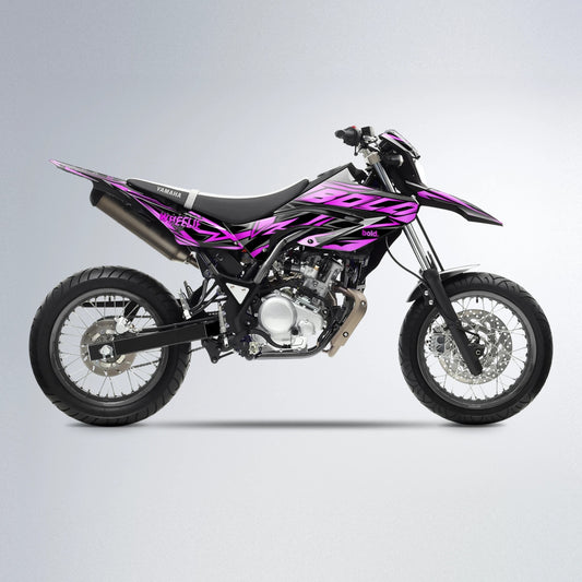 ANXIETY Yamaha WR 125X supermoto graphics kit in Pink