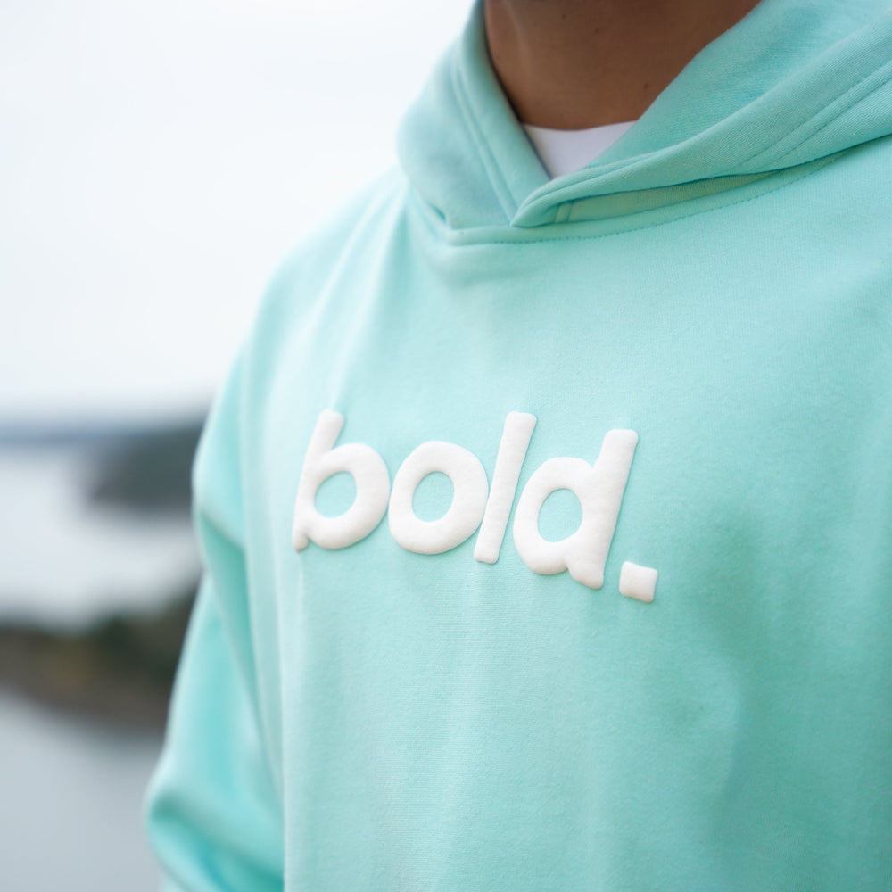 bold. Aqua Hoodie (oversize fit)