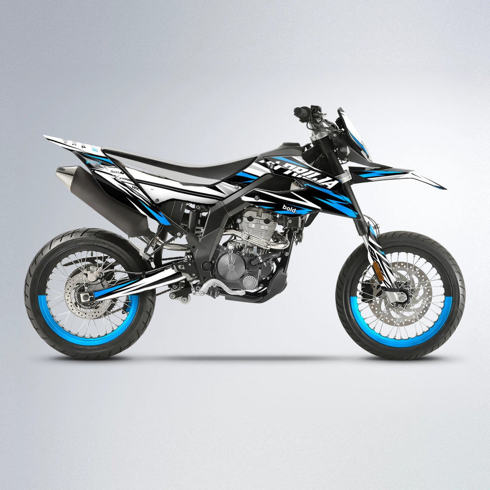 ARCTIC Aprilia SX 125 supermoto graphics kit in Custom Colour