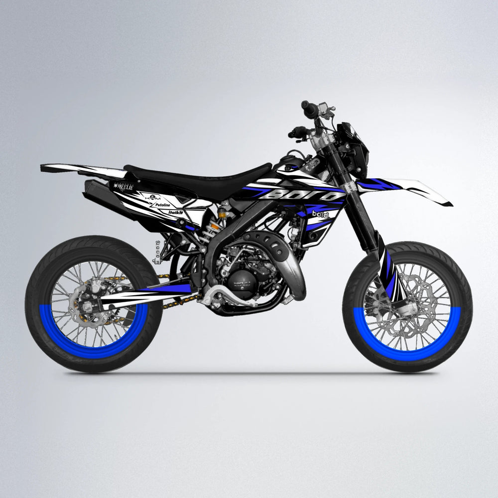 ARCTIC Rieju MRT supermoto graphics kit in Blue