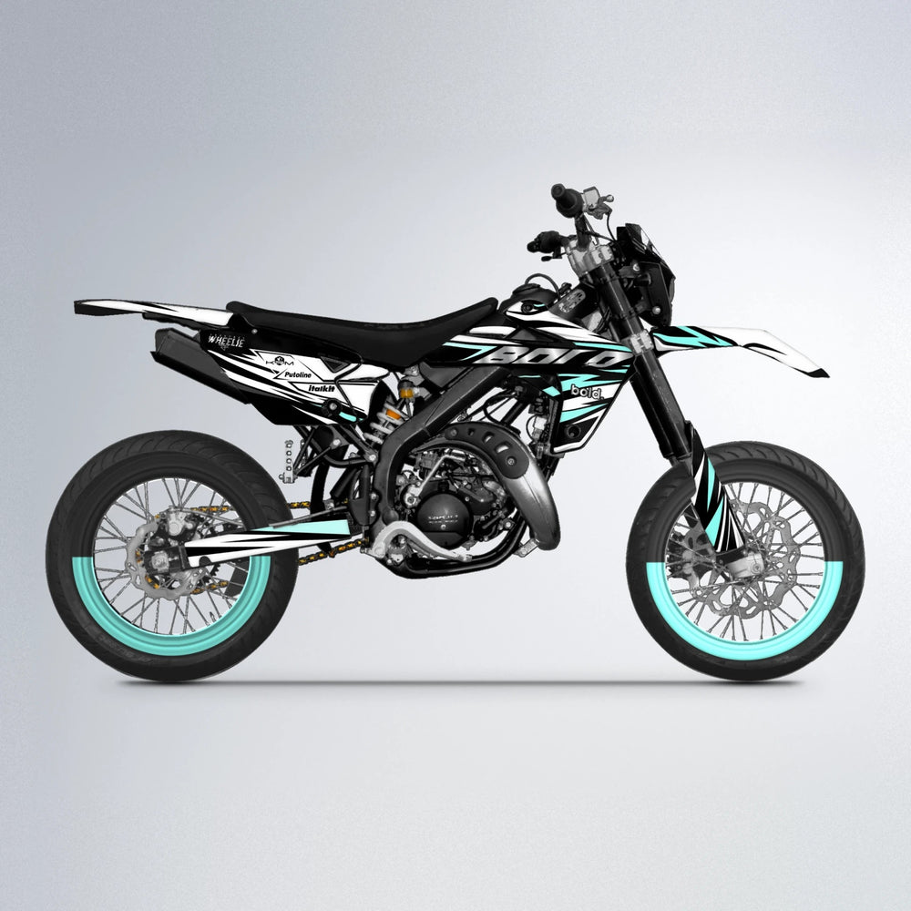 ARCTIC Rieju MRT supermoto graphics kit in Mint