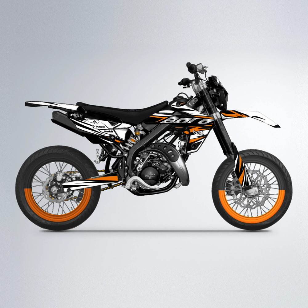 ARCTIC Rieju MRT supermoto graphics kit in Orange