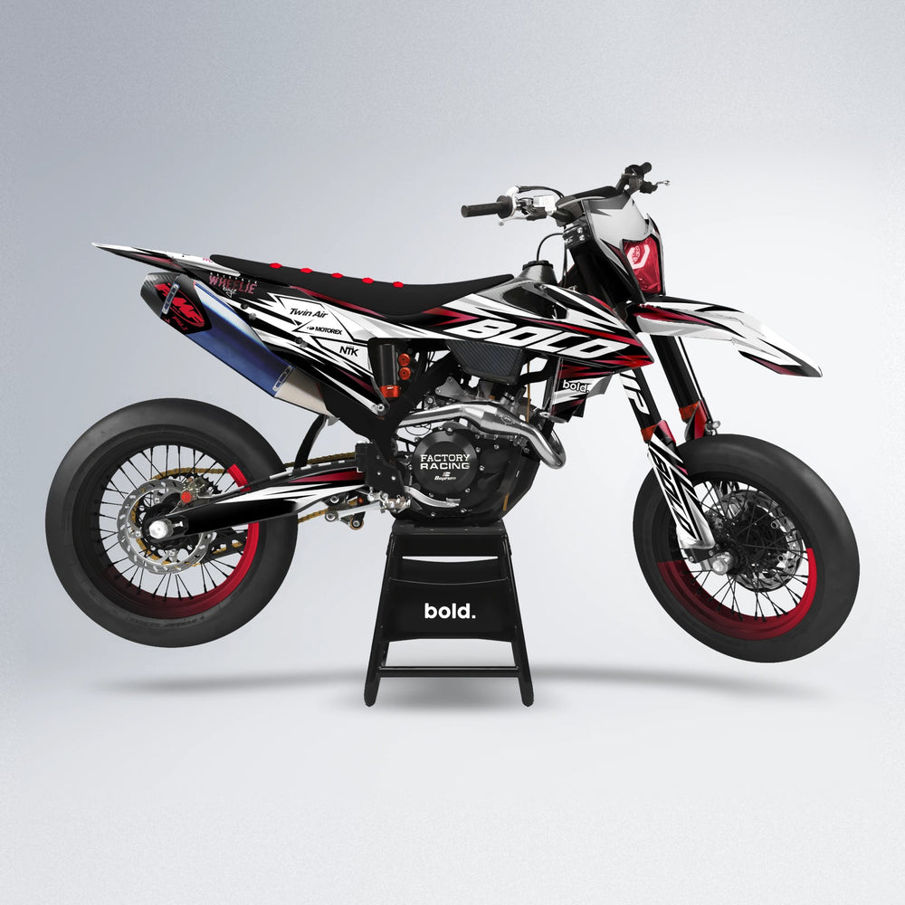 ARCTIC supermoto graphics kit in Black & Red