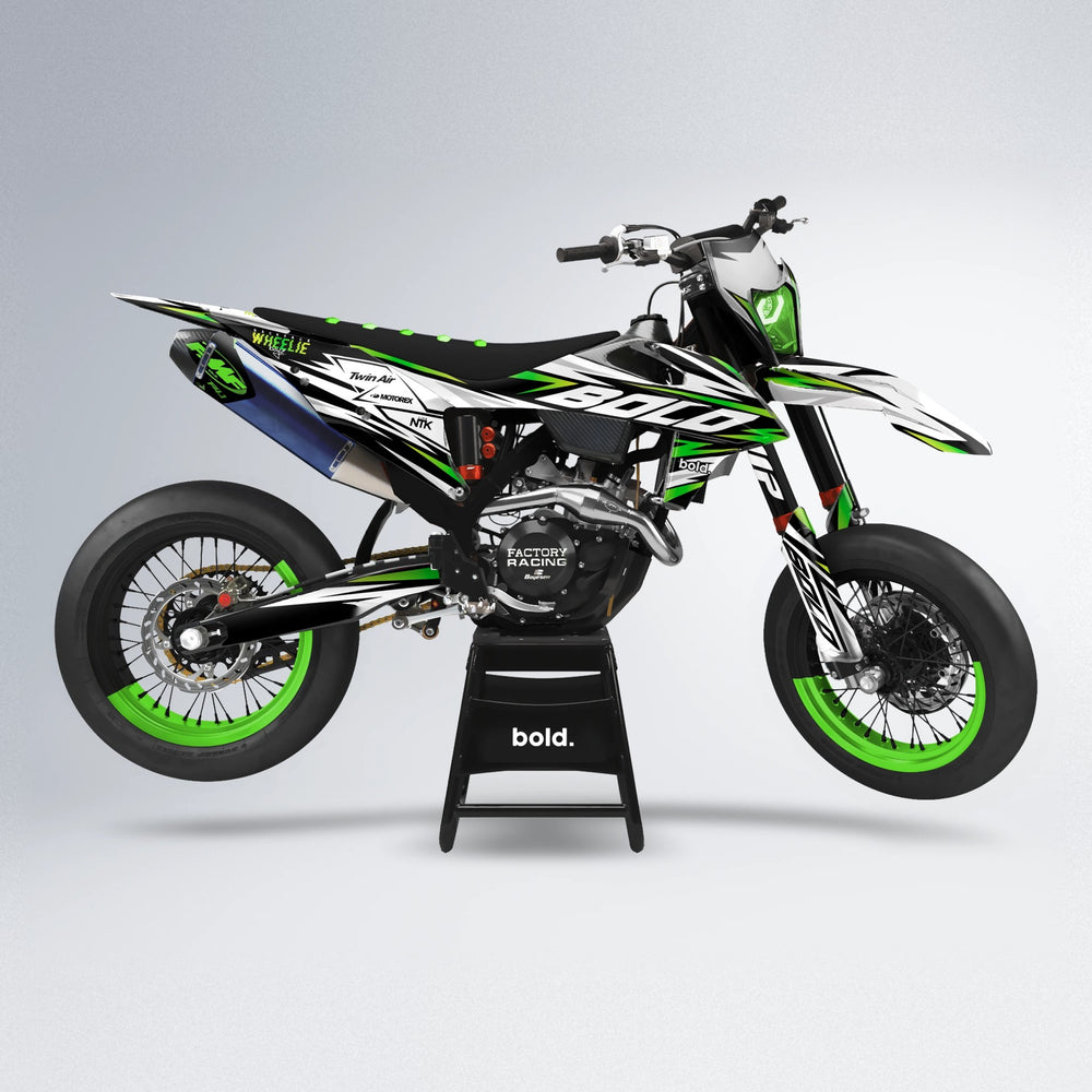 ARCTIC supermoto graphics kit in Green