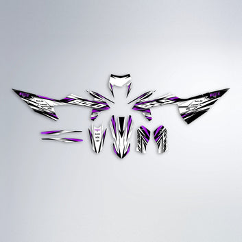 ARCTIC graphics kit parts layout in Purple