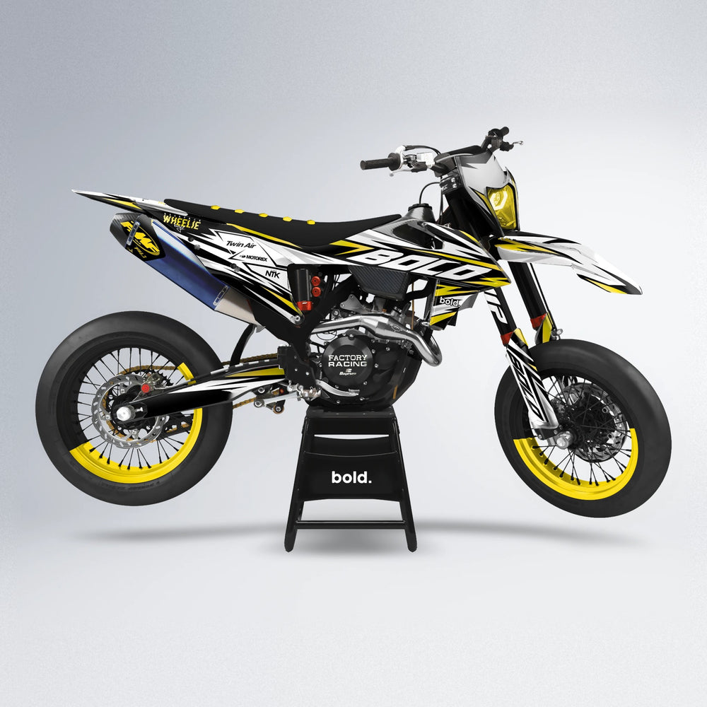ARCTIC supermoto graphics kit in Yellow